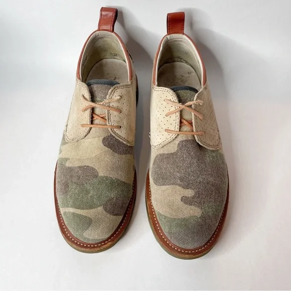 Dr Martens x Ronnie Fieg Camo Twill and Leather Oxford Eldridge Shoe Size 9 - Picture 2 of 11